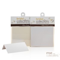 White Place cards 