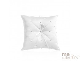 Ring Cushion with Pearl Design in White