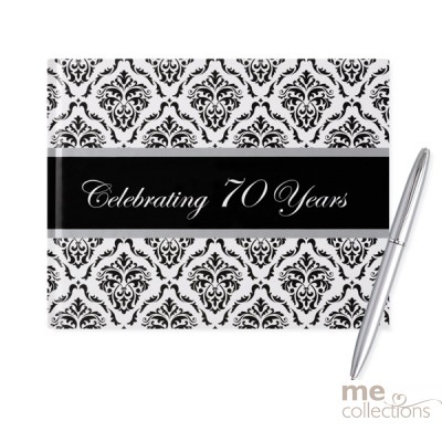Celebrating 70 Years Damask Guest Book