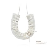 Satin Horseshoe With Heart - IVORY ONLY (No white available)