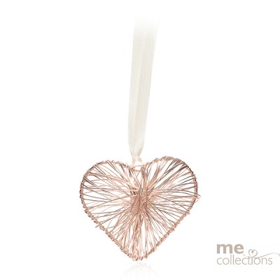 Rose Gold Wire Heart