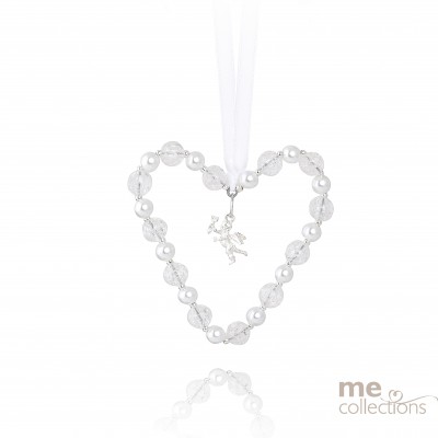 Heart Beads & Cupid Charm