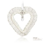 Deluxe Heart Open Lace Ivory