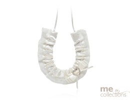 Satin Horseshoe With Heart - IVORY ONLY (No white available)