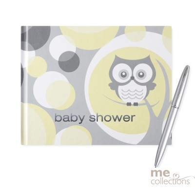 Baby Shower Owl Design Guest Book